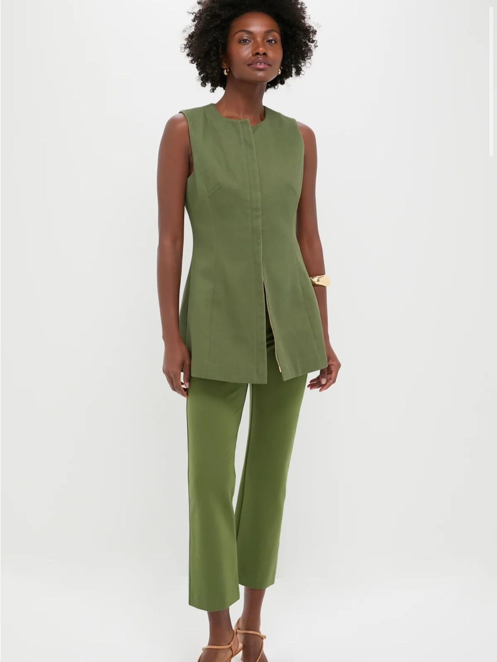 Tuckernuck Green Rhoda Tunic Top